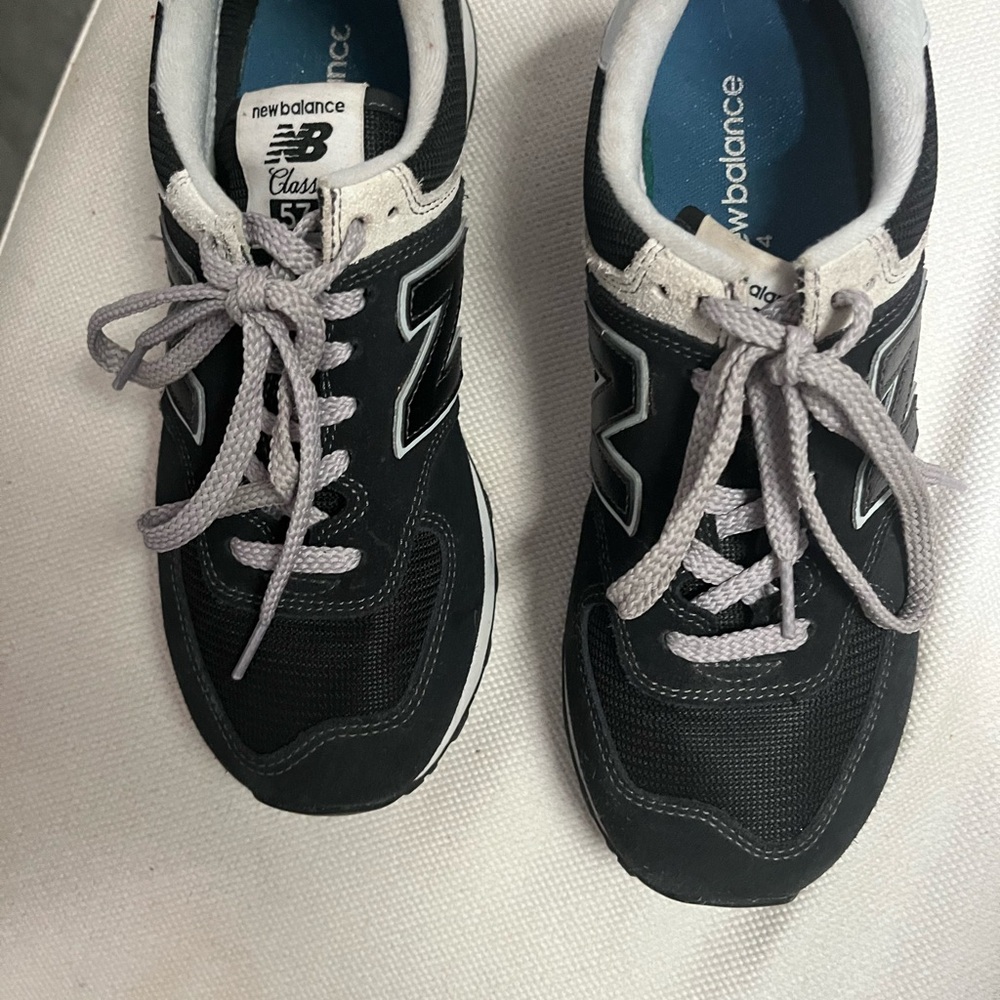 Black, New Balance sneakers
